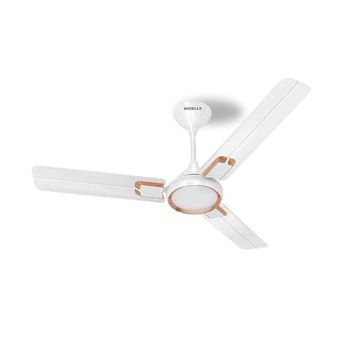 Havells Glaze 1200mm Decorative Finish Ceiling Fan (Blend White)