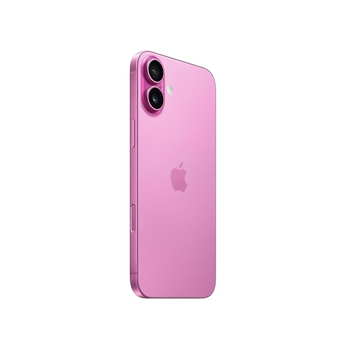 iPhone 16 Plus 128GB: A 5G phone with camera controls, an A18 chip, and a big boost in battery life. Works with AirPods; Pink