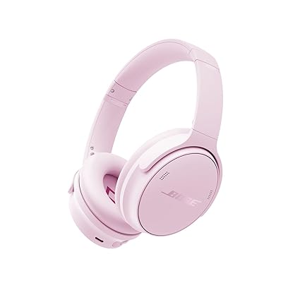 Bose QuietComfort Wireless Noise Cancelling Headphones, Bluetooth Over Ear Headphones with up to 24 Hour Battery Life, Petal Pink - Limited Edition