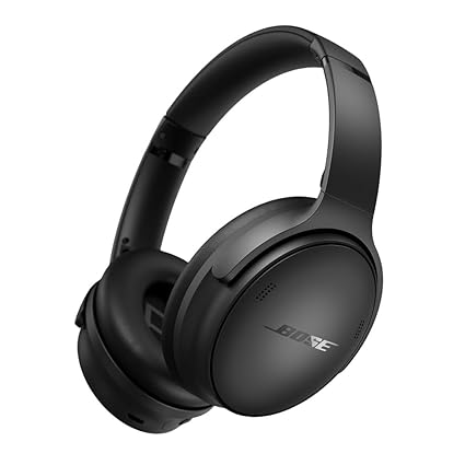 Bose New QuietComfort Wireless Noise Cancelling Headphones, Bluetooth Over Ear Headphones with Up to 24 Hour Battery Life - Black