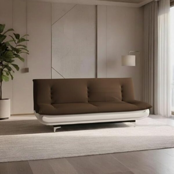 Torque Siesta 3 Seater Sofa Cuma Bed for Sleeping - Brown | Premium Suede Fabric Sofa Cum Bed 6x4 Feet | Foldable Sofa Beds for Festival Gifts Set Home D?cor