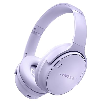 Bose QuietComfort Wireless Noise Cancelling Headphones, Bluetooth Over Ear Headphones with up to 24 Hour Battery Life, Cool Lilac - Limited Edition