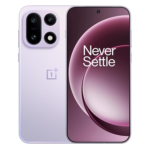 OnePlus 15 | 12GB+256GB | UltraViolet | India's first Snapdragon 8 Elite Gen 5 | 7300mAh battery | Personalized AI | Game-changing 165Hz display | Triple 50MP cameras with 4K 120fps Dolby Vision