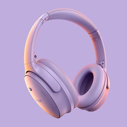 Bose QuietComfort Wireless Noise Cancelling Headphones, Bluetooth Over Ear Headphones with up to 24 Hour Battery Life, Cool Lilac - Limited Edition