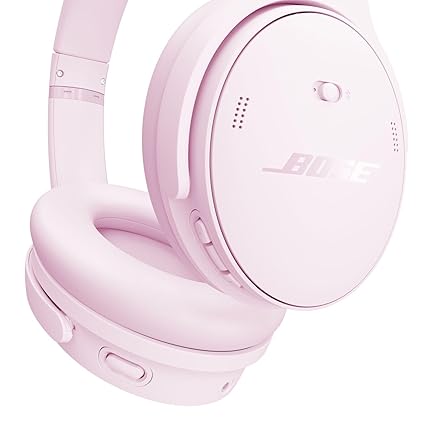 Bose QuietComfort Wireless Noise Cancelling Headphones, Bluetooth Over Ear Headphones with up to 24 Hour Battery Life, Petal Pink - Limited Edition