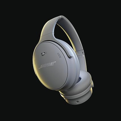 Bose QuietComfort Bluetooth Headphones, Wireless Headphones with Active Over Ear Noise Cancelling and Mic, Deep Bass, Up to 24 Hour Playtime, Moonlight Gray - Limited Edition Color
