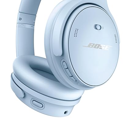 Bose QuietComfort Wireless Noise Cancelling Headphones, Bluetooth Over Ear Headphones with up to 24 Hour Battery Life, Moonstone Blue - Limited Edition Color