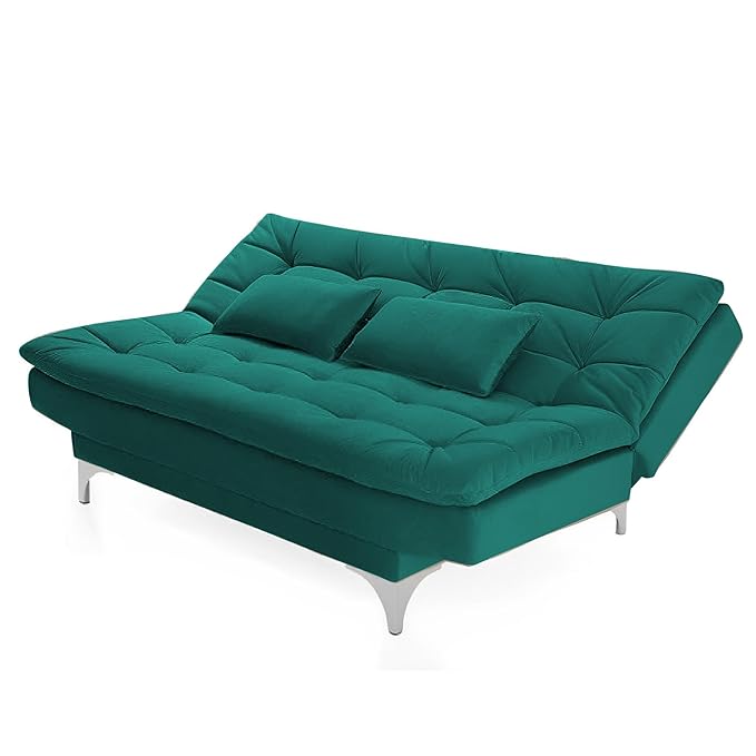 Danny 3 Seater Sofa Cum Bed for Living Room Premium Fabric Sofa for Living Room (Pine)