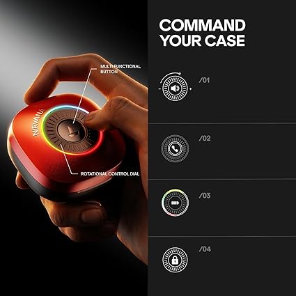 boAt 2026 Launch Nirvana Crown, Sonic ARC, LEDs, Haptic Feedback, 50dB Hybrid ANC, Spatial Audio, 6 Mic ENx, App Support, v6.0 Bluetooth Earbuds, TWS Ear Buds Wireless Earphones with Mic (Blazing Red)