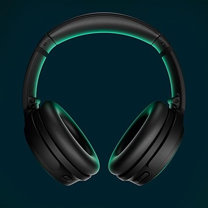 Bose New QuietComfort Wireless Noise Cancelling Headphones, Bluetooth Over Ear Headphones with Up to 24 Hour Battery Life - Black