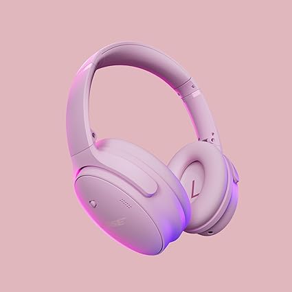 Bose QuietComfort Wireless Noise Cancelling Headphones, Bluetooth Over Ear Headphones with up to 24 Hour Battery Life, Petal Pink - Limited Edition