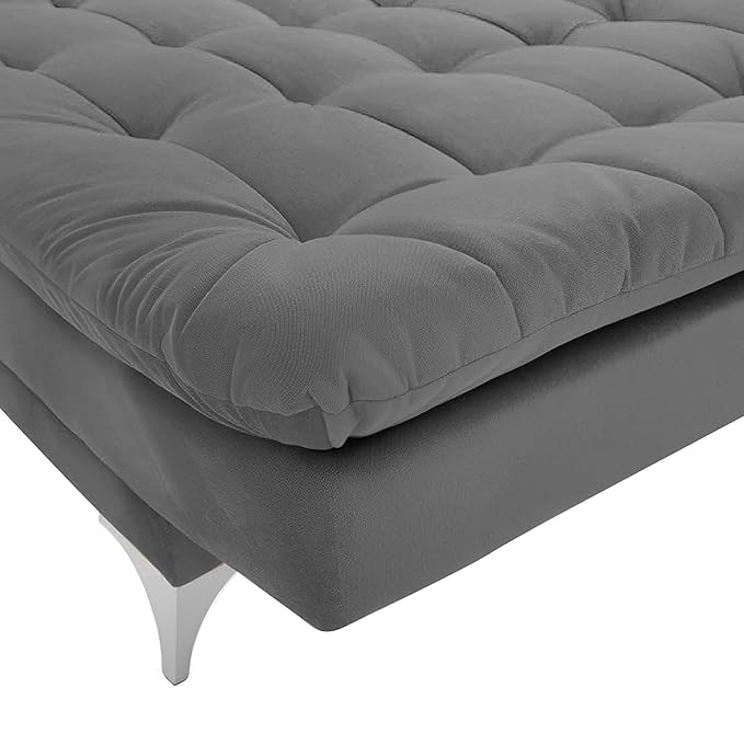 Danny 3 Seater Sofa Cum Bed for Living Room Premium Fabric Sofa for Living Room (Dark Grey Colour)