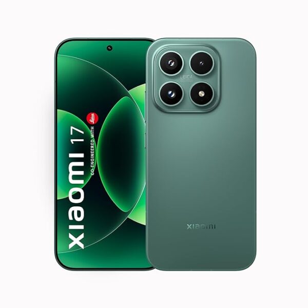 XIAOMI 17 (12GB/512GB)|50MP Leica Triple Camera|Snapdragon 8 Elite Gen 5|6.3" Crystal 1-120Hz AMOLED|6330mAh Battery|100W HyperCharge HyperOS 3|3500nits Display (Green)