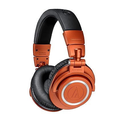 Audio-Technica ATH-M50xBT2 Bluetooth Wireless Over Ear Headphones with Dual Mic, 45MM Large-Aperture Drivers, 50-Hour Battery Life, USB-C Fast Charging, Studio Sound, Dual Pairing - Red