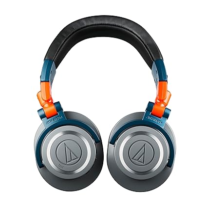 Audio-Technica ATH-M50xBT2 Bluetooth Wireless Over Ear Headphones with Dual Mic, 45MM Large-Aperture Drivers, 50-Hour Battery Life, USB-C Fast Charging, Studio Sound, Dual Pairing - Black