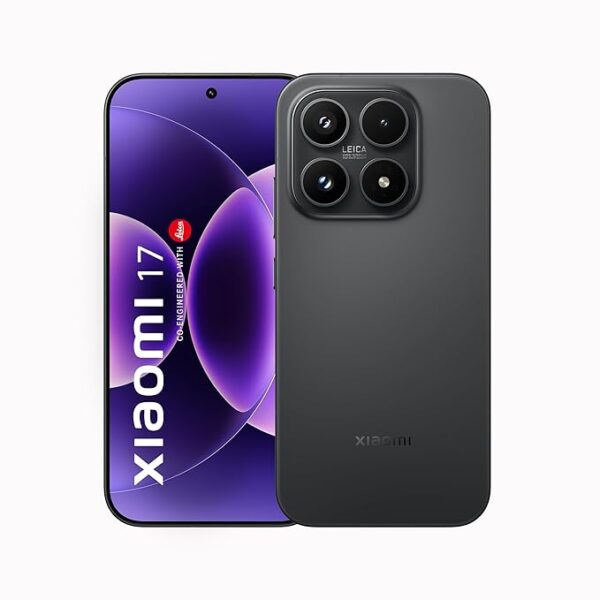 XIAOMI 17 (12GB/512GB)|50MP Leica Triple Camera|Snapdragon 8 Elite Gen 5|6.3" Crystal 1-120Hz AMOLED|6330mAh Battery|100W HyperCharge HyperOS 3|3500nits Display (Black)