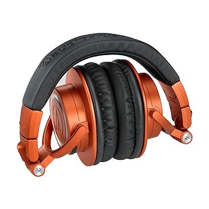 Audio-Technica ATH-M50xBT2 Bluetooth Wireless Over Ear Headphones with Dual Mic, 45MM Large-Aperture Drivers, 50-Hour Battery Life, USB-C Fast Charging, Studio Sound, Dual Pairing - Red