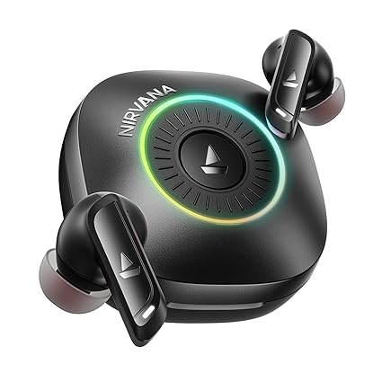 boAt 2026 Launch Nirvana Crown, Sonic ARC, LEDs, Haptic Feedback, 50dB Hybrid ANC, Spatial Audio, 6 Mic ENx, App Support, v6.0 Bluetooth Earbuds, TWS Ear Buds Wireless Earphones with Mic
