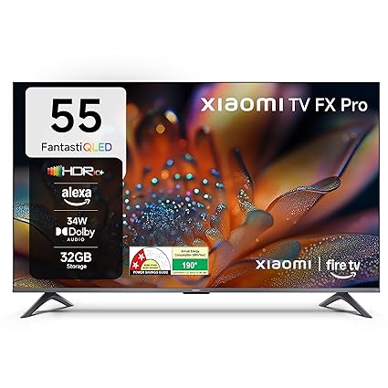 Xiaomi 138 cm (55 inch) FX Pro QLED Ultra HD 4K Smart Fire TV L55MB-FPIN