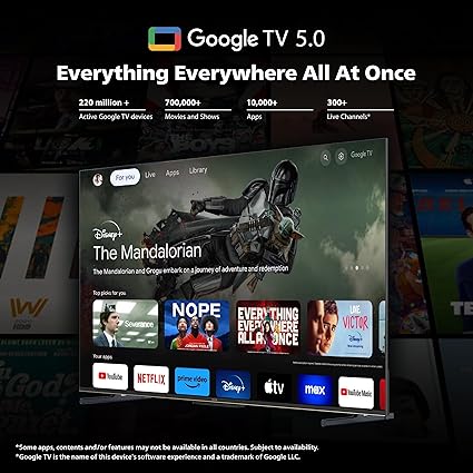 Philips 109 cm (43 inches) Lumina Series - 4K QLED Google TV - 43PQT8100/94