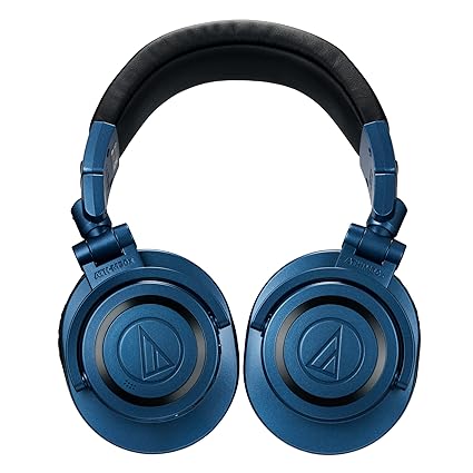 Audio-Technica ATH-M50xBT2 Bluetooth Wireless Over Ear Headphones with Dual Mic, 45MM Large-Aperture Drivers, 50-Hour Battery Life, USB-C Fast Charging, Studio Sound, Dual Pairing - Blue