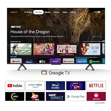 TCL 139 cm (55 inches) 4K Ultra HD Smart QD-Mini LED Google TV 55C6KS