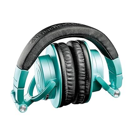 Audio-Technica ATH-M50xBT2 Bluetooth Wireless Over Ear Headphones with Dual Mic, 45MM Large-Aperture Drivers, 50-Hour Battery Life, USB-C Fast Charging, Studio Sound, Dual Pairing - Blue