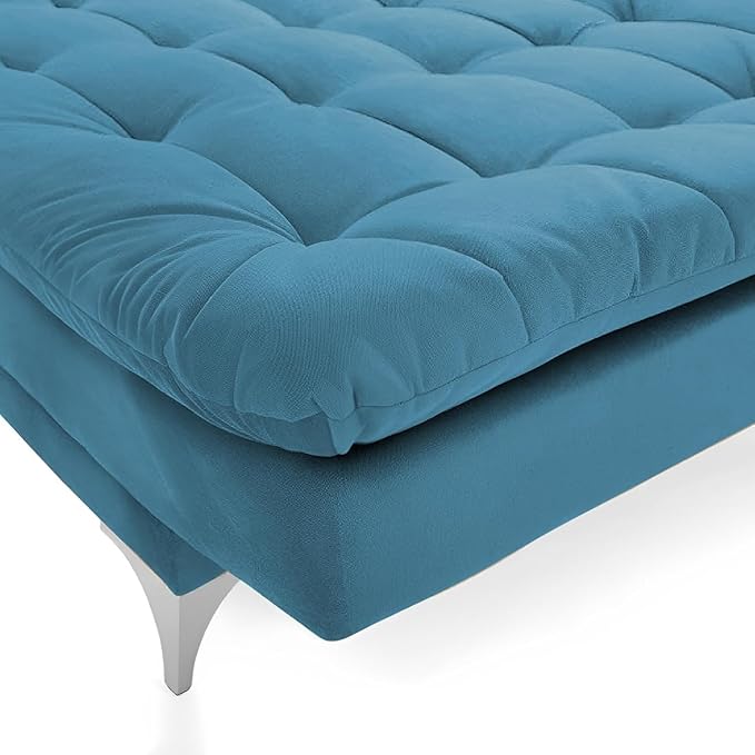 Danny 3 Seater Sofa Cum Bed for Living Room Premium Fabric Sofa for Living Room (Turquise Colour)