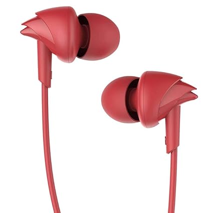 Boat Newly Launched Bassheads 100 C Wired in Ear Earphones with Type- C Jack, in-line Microphone, 10Mm Drivers, Signature Sound, Integrated Controls and Multi-OS Compatibility MAROON