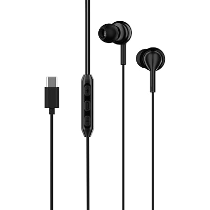 Boat Bassheads 100 C Wired Headphones Earphones with Type-C Jack, in-line Microphone, In Ear, 10Mm Drivers, Signature Sound, Integrated Controls and Multi-OS Compatibility (Black)
