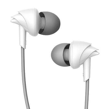 Boat Newly Launched Bassheads 100 C Wired in Ear Earphones with Type- C Jack, in-line Microphone, 10Mm Drivers, Signature Sound, Integrated Controls and Multi-OS Compatibility aplicate white