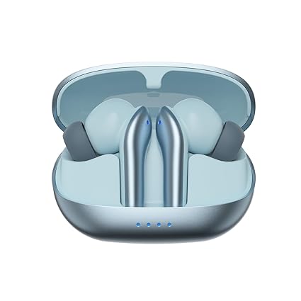 TWS in-Ear Earbuds (AB-T08) - C1 with Up to 50 Hours Fast Charging | Dual 10mm Drivers | IPX4 Water-Resistance | Bluetooth 5.3 | Charging Case with Mic | Touch Control (Blue)