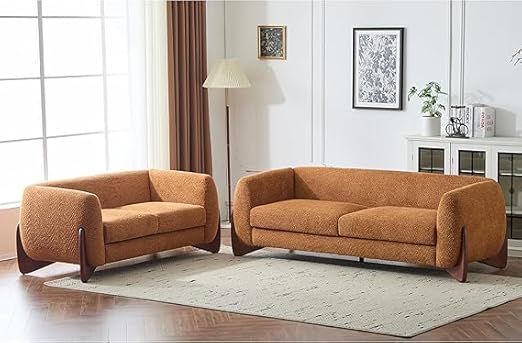 A to Z Furniture Classic 3+2 = 5 Seater Sofa Set Luxury Chesterfield Sofa for in Home Living Room and Office (Brown 3+2)