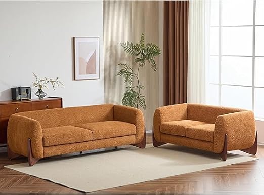 A to Z Furniture Classic 3+2 = 5 Seater Sofa Set Luxury Chesterfield Sofa for in Home Living Room and Office (Brown 3+2)