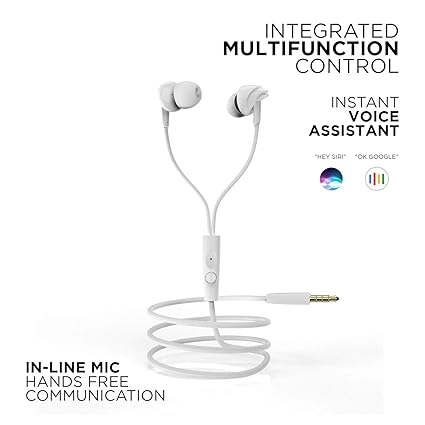 Boat Newly Launched Bassheads 100 C Wired in Ear Earphones with Type- C Jack, in-line Microphone, 10Mm Drivers, Signature Sound, Integrated Controls and Multi-OS Compatibility aplicate white