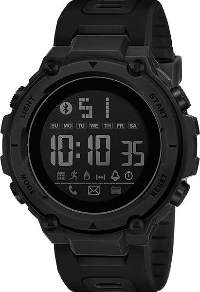 Shocknshop Digital Sports Stylish Multifunctional Electronic LED Black Dial Wrist Watch for Men Boys -WCH78