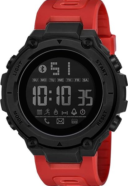 Shocknshop Digital Sports Stylish Multifunctional Electronic LED Black Dial Wrist Watch for Men Boys -WCH78
