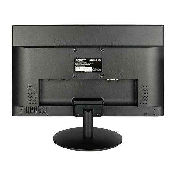 ZEBRONICS Zeb-V19Hd 18.5 Inch (46.99 cm) Led Monitor with Supporting Hdmi, Vga Input, Hd 1366 X 768 Pixels, 16.7M Colors, Glossy Panel, Slim Design and Wall Mountable, Black