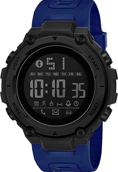 Shocknshop Digital Sports Stylish Multifunctional Electronic LED Black Dial Wrist Watch for Men Boys -WCH78