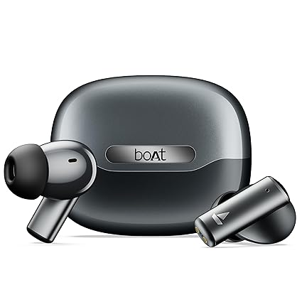 Boat Airdopes Prime 701 ANC, 46dB Hybrid ANC, 50Hr Battery, Real Spatial Audio, Multidevice Connect, App Support, Bluetooth Earbuds, TWS Ear Buds Wireless Earphones with Mic (Obsidian Black)